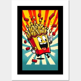French fries lovers Posters and Art